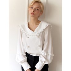 Sailor frill collar WHITE