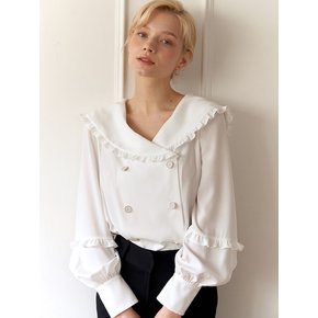 Sailor frill collar WHITE