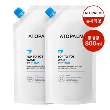 [1+1] 탑투토워시 리필용 400ml