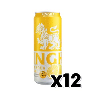  싱하 레몬소다 제로칼로리 탄산캔음료 330ml x 12개