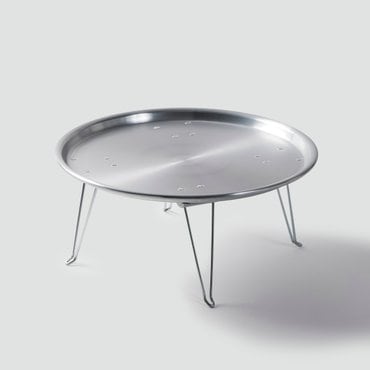 JAJU 양은 테이블 42cm 실버  /  다리를 접어 틈새에 쏙 보관할 수 있는 테이블