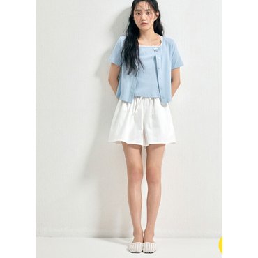 로엠 반팔 레이스 나시 가디건 세트_RMHWF26RT2