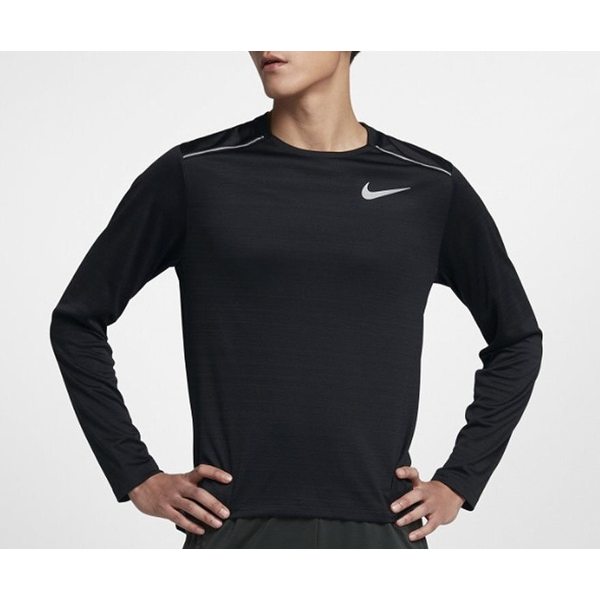 맨즈 드라이핏 마일러 롱 슬리브 티셔츠 운동복 AJ7569 010