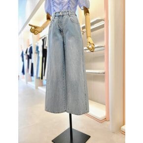 [여주점] 여성 크링클 워싱 와이드 데님 팬츠 (ITP3DPT730)