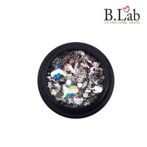 네일 네일아트 뷰랩-네일 파츠재료 크리 큐빅 혼합다이아 실버
