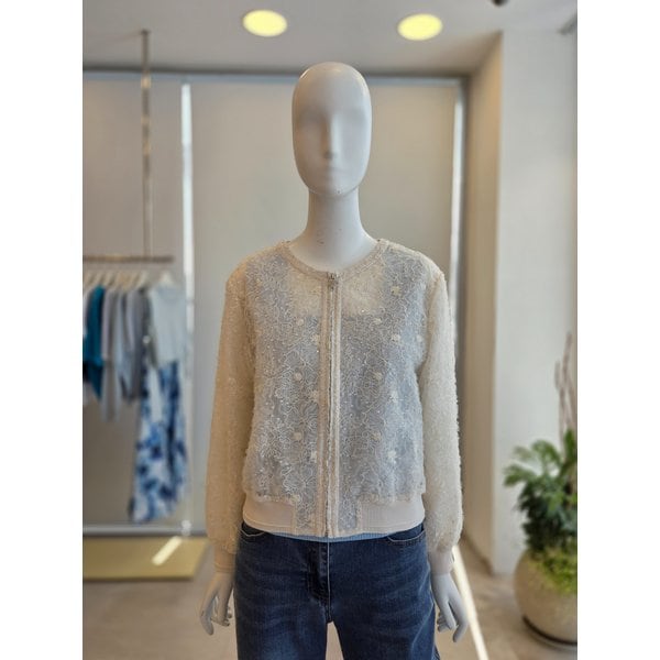 [여주점] [더 아이잗] 여성 플로럴 레이스 블루종 점퍼 (IS4A0JP011)