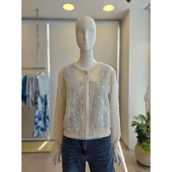 [여주점] [더 아이잗] 여성 플로럴 레이스 블루종 점퍼 (IS4A0JP011)