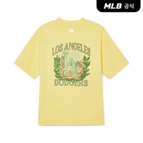 [코리아공식] 바시티 스포츠 빅로고 반팔 티셔츠 LA (L.Yellow)