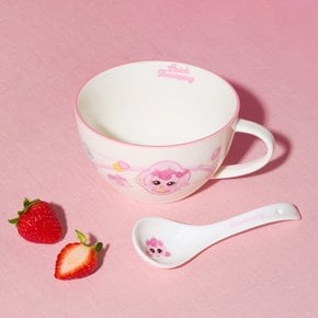 [쓱7클럽] 락앤락 티니핑 도자기 씨리얼볼 스푼 포함 사뿐핑