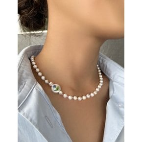 FLOWER PEARL NECKLACE AN322001