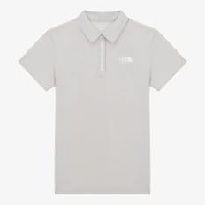 [노스페이스 공식] NT7PR32C 여성 아이스그린 반팔 폴로_ICE GRAY
