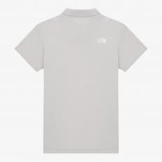 [노스페이스 공식] NT7PR32C 여성 아이스그린 반팔 폴로_ICE GRAY