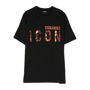 [해외배송] 디스퀘어드2 로고 아이콘 반팔 티셔츠 DQ1710K_D00MMDQ900