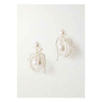 COMPLETEDWORKS 컴플리티드워크 골드 도금 인조 진주 이어링 화이트 46376663162906719