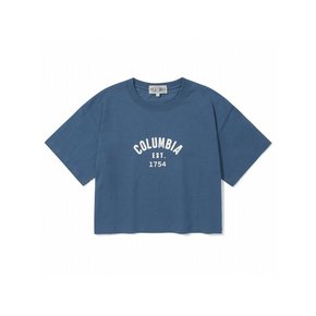 CU 1754 ARCH LOGO WOMEN CROP S/S T-SHIRTS 프렌치블루