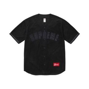 슈프림 울트라스웨이드 메쉬 베이스볼 저지 블랙 - 24SS Supreme Ultrasuede Mesh Baseball Jers