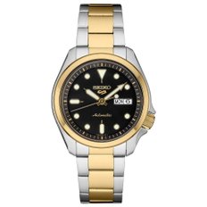 SEIKO SRPE60 5 스포츠 남성용 시계 실버 톤 골드 톤 44.6mm 스테인레스 스틸, SRPE60K1.