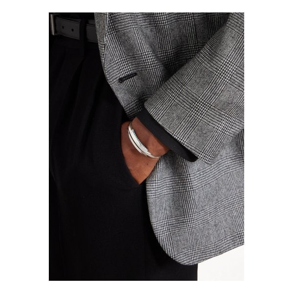 웨스턴 스털링 실버 킹맨 터쿼이즈 18K 골드 커프 실버 46376663162944852