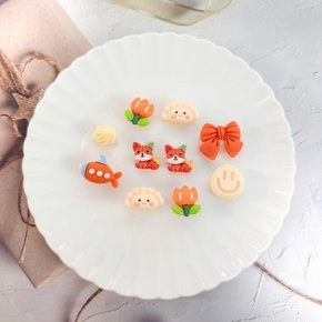 스마일리본 갈색여우 10pcs 자비츠 신발참세트 신발파츠