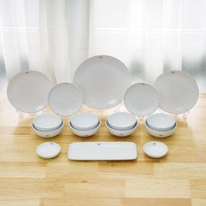 화이트펄 4인 한식그릇세트 A타입-16P