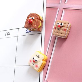 샌드위치 식빵 3P set 냉장고자석 마그넷 작지만 강력한 귀여운 메모홀더 자석