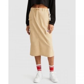 4648763 Tommy Hilfiger Structured Workwear Midi Skirt - Tawny Sand