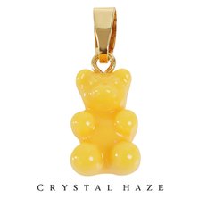 [정품] 크리스탈 헤이즈 Classic Notalgia Bear Pendant - NYC Taxi Yellow (CCT-NYCTaxiYellow)