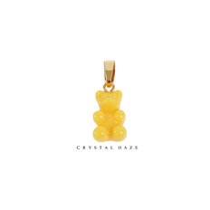 [정품] 크리스탈 헤이즈 Classic Notalgia Bear Pendant - NYC Taxi Yellow (CCT-NYCTaxiYellow)