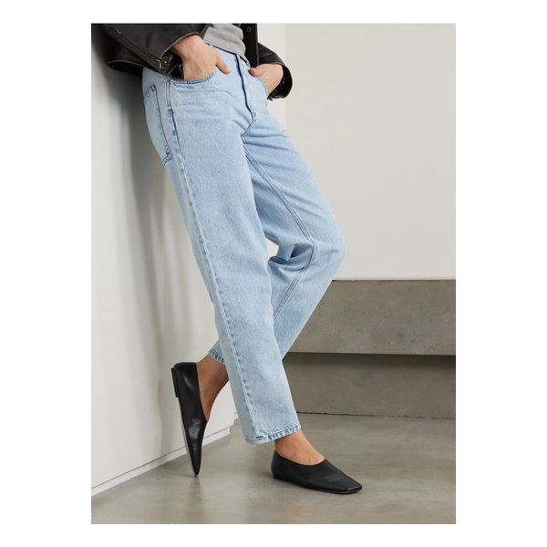 아틀라스 가죽 발레리나 플랫 블랙 1647597326117192