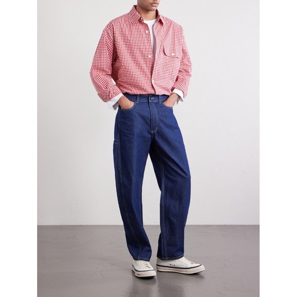 프리즘웍스 이즈 깅엄 코튼 셔츠 46376663163037695