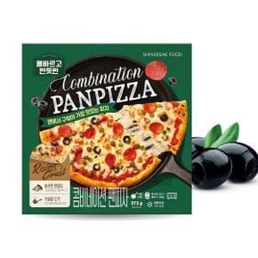 올바르고 반듯한 콤비네이션 팬피자 373g 올반