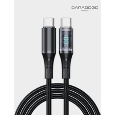 USB C to C타입 100W LED 누드 고속충전 케이블 1M