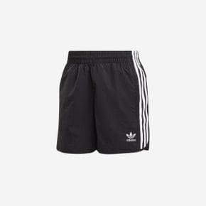 아디다스 아디컬러 클래식 스프린터 쇼츠 블랙 - KR 사이즈 Adidas Adicolor Classic Sprinter S