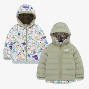 NJ3NQ90S 베이비 리버시블 페리토 후디드 자켓 BABY REVERSIBLE PERRITO HOODED JACKET