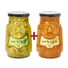 제주 청귤청 1kg+뎅유지차 1kg