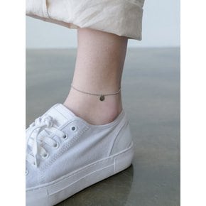 Mini Medal drop Ball Chain Anklet