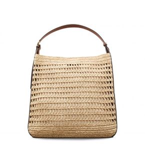 4743397 MANGO Medium Valeta Crocheted Raffia Bag