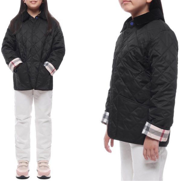 [부산점] 24FW 코듀로이 다이아몬드 퀼팅 재킷 (8092519 BLACK 24F)