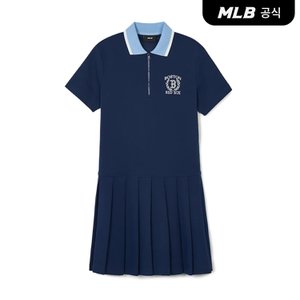 MLB [코리아공식]여성 클래식 스포츠 테니스 반팔 원피스 BOS (Navy)