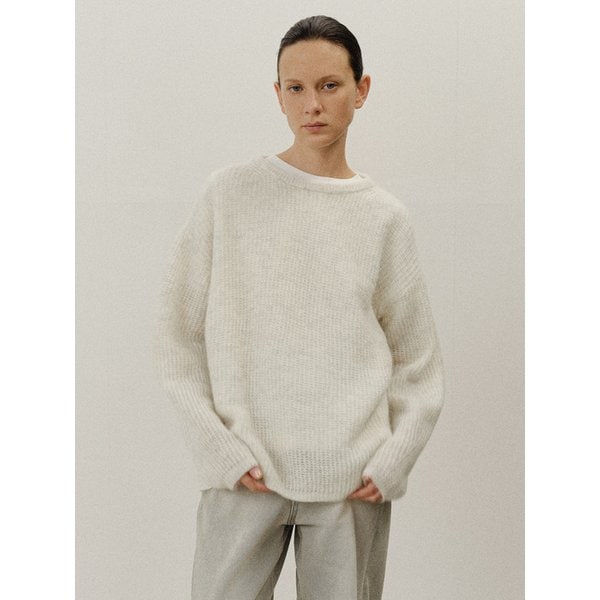 TVF LOOSE FIT ALPACA KNIT TOP_2COLORS