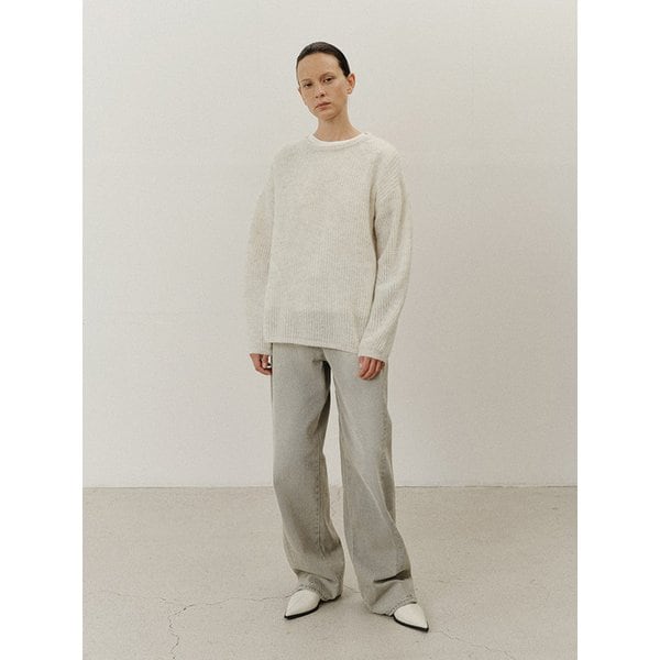 TVF LOOSE FIT ALPACA KNIT TOP_2COLORS