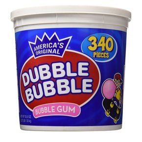 [해외직구]더블 버블 껌 버켓 1.5kg 340입/ Dubble Bubble Gum Bucket 53.9oz