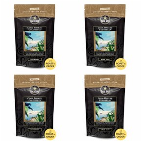 보카 자바 쿨 브리즈 콜롬비안 홀빈 원두 커피 Boca Java Cool Breeze Colombian Whole Bean Coffee 226g 4개