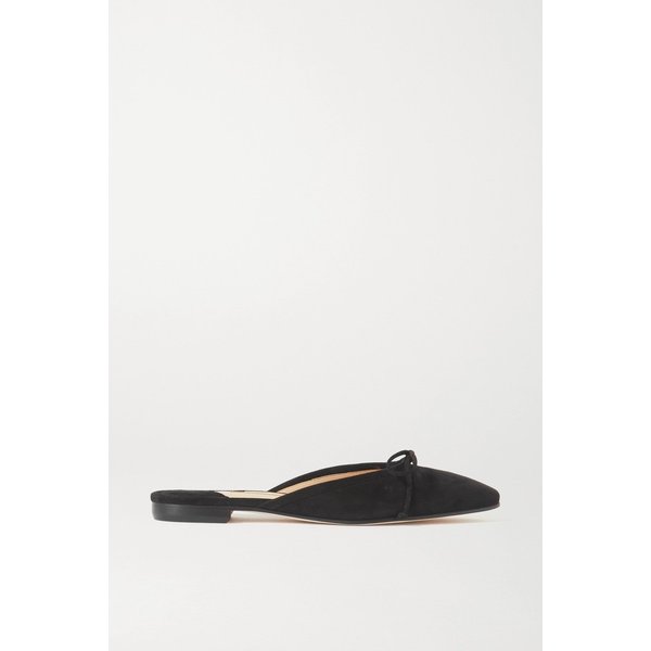 발레리무 보우 디테일 스웨이드 뮬 블랙 34480784411988158