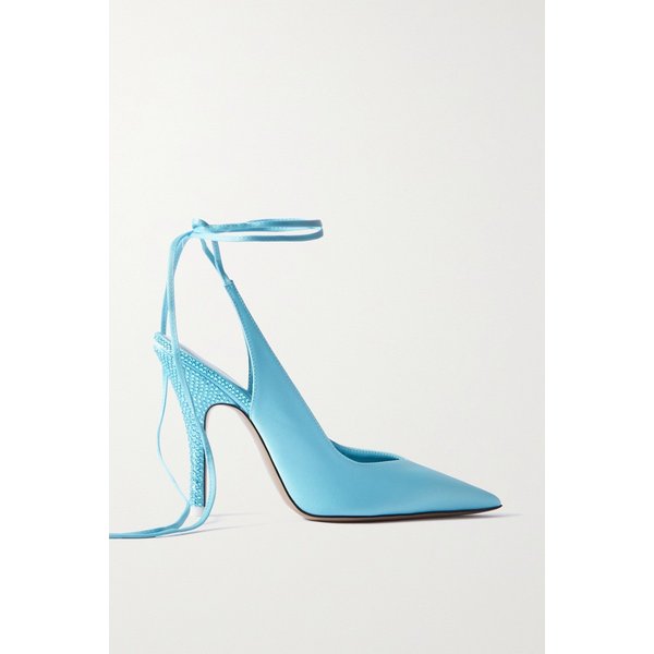 비너스 크리스털 장식 새틴 펌프스 라이트 블루 1647597287194521