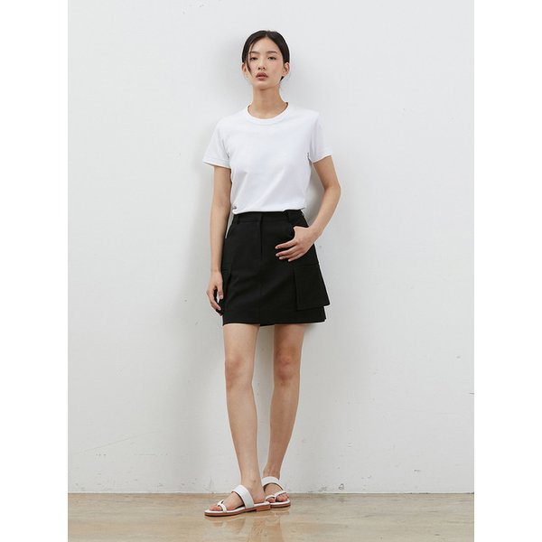 OUT POCKET MINISKIRT BLACK
