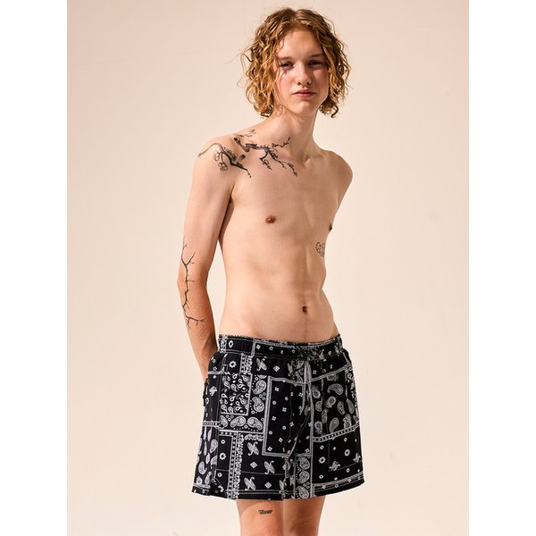 스티칭 매쉬이너 세일러 보드숏  반다나