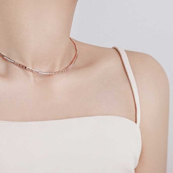 펜타곤 클립 목걸이 NA0633