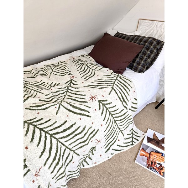 윈터 퍼 크리스마스 플란넬 블랭킷