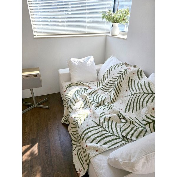 윈터 퍼 크리스마스 플란넬 블랭킷